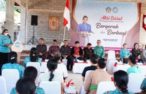 Aksi Sosial TP PKK Provinsi Bali “Bergerak dan Berbagi” Sasar Tiga Lokasi di Kabupaten Karangasem